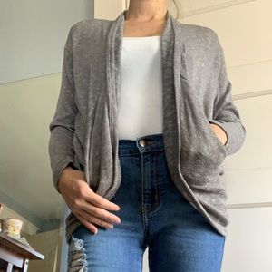 Grey cardigan